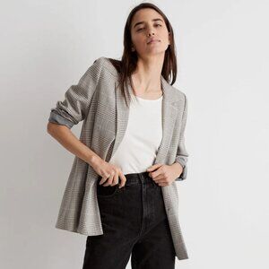 Madewell The Dorset Blazer in Galloway Plaid Size Medium NWT